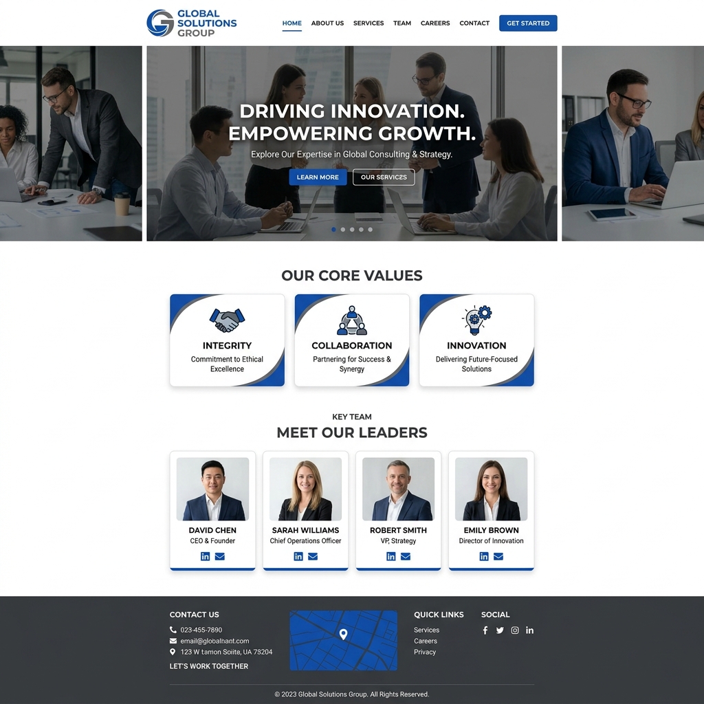 Corporate Website Showcase